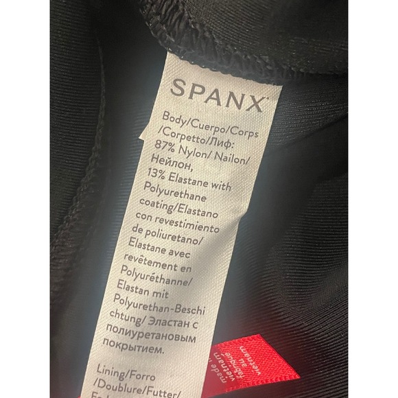 Spanx Faux Leather Leggings Black XS TP High Waisted Ponte - Picture 5 of 5